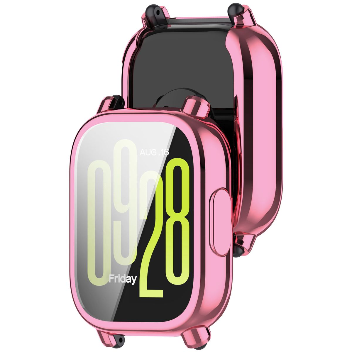 Schutzhülle für Xiaomi Redmi Watch 5 Lite, Bizon Case Watch Felipe, Rosa