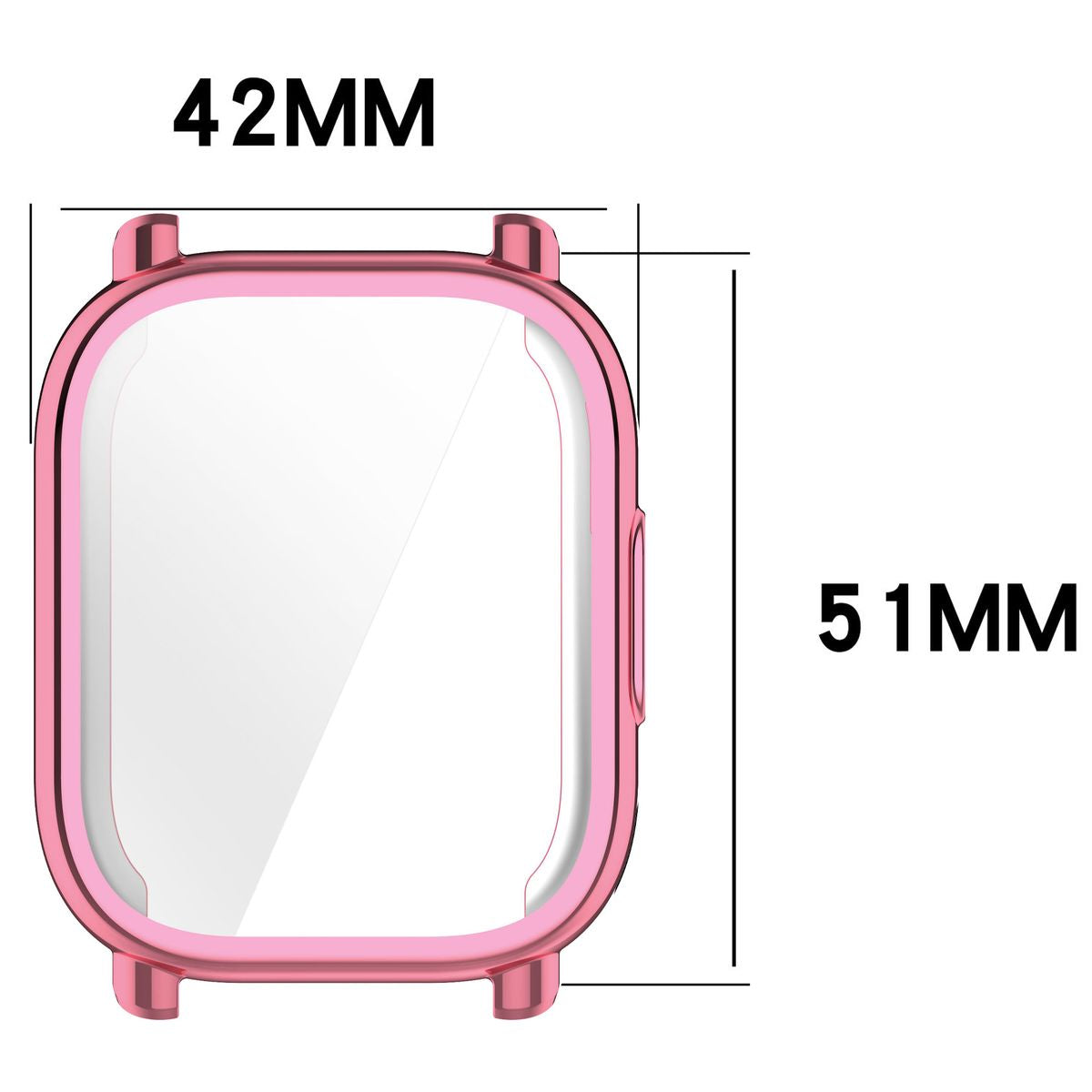 Schutzhülle für Xiaomi Redmi Watch 5 Lite, Bizon Case Watch Felipe, Rosa