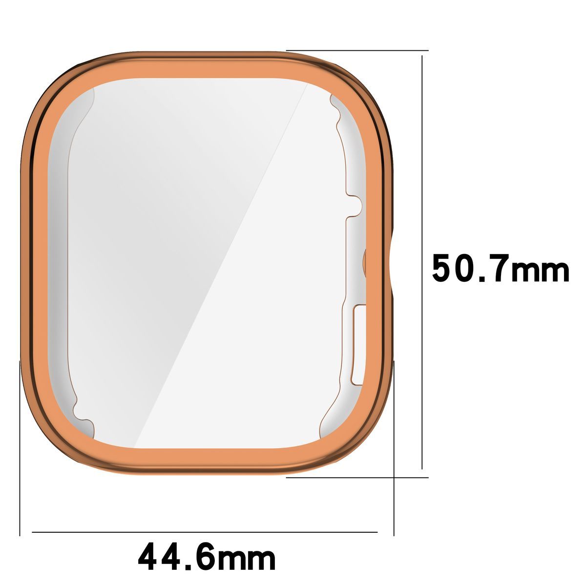 Schutzhülle für Xiaomi Redmi Watch 5, Bizon Case Watch Felipe, Rosegold