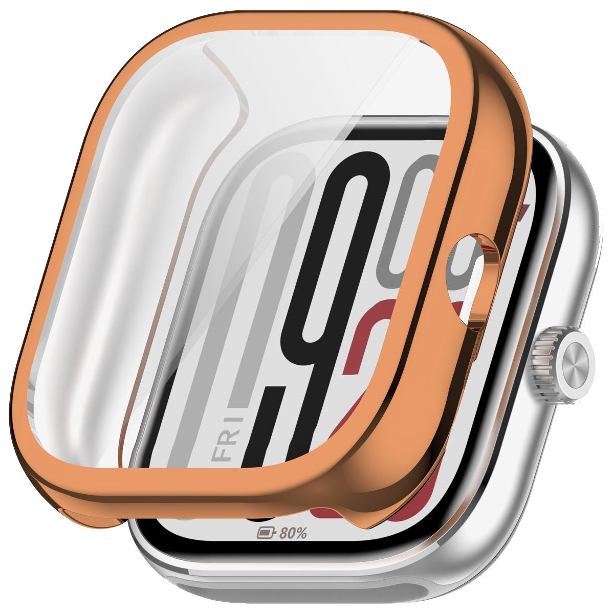 Schutzhülle für Xiaomi Redmi Watch 5, Bizon Case Watch Felipe, Rosegold