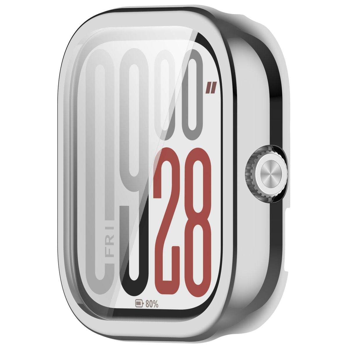 Schutzhülle für Xiaomi Redmi Watch 5, Bizon Case Watch Felipe, Silbern