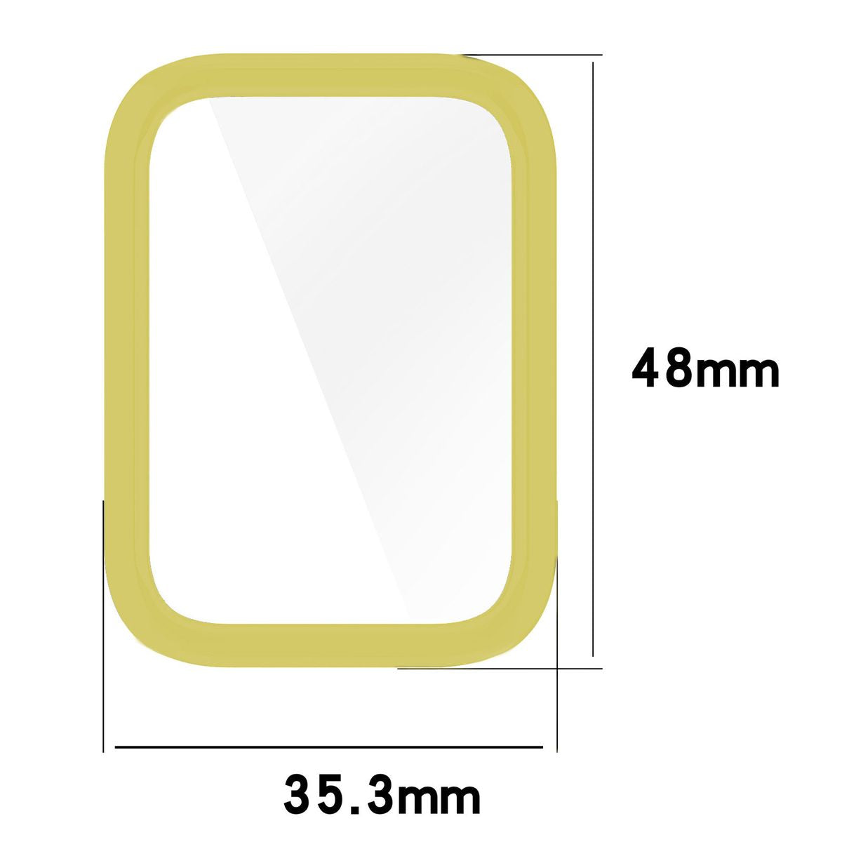 Schutzhülle für Xiaomi Smart Band 8 Pro, Bizon Case Watch Felipe, Gold