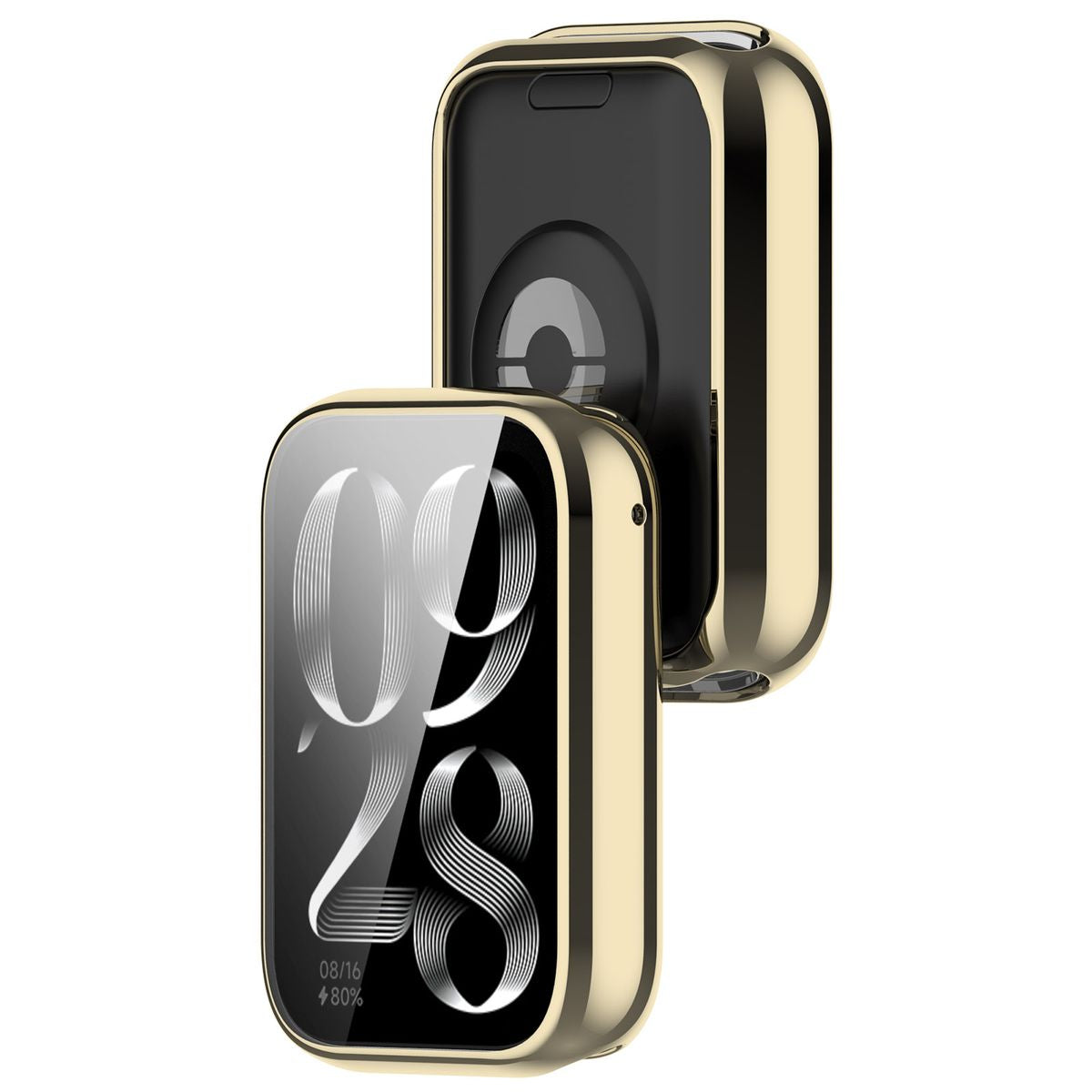 Schutzhülle für Xiaomi Smart Band 8 Pro, Bizon Case Watch Felipe, Gold