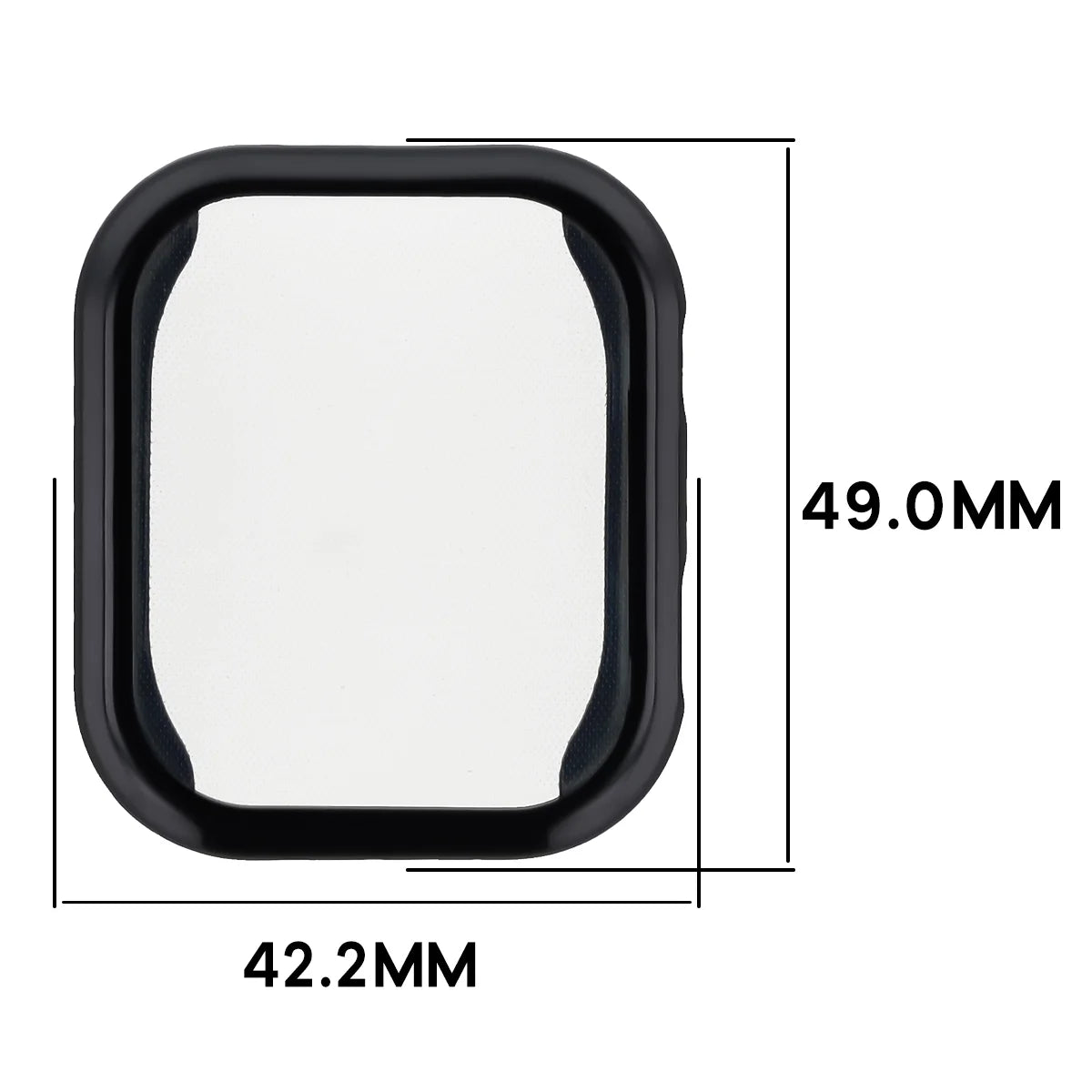Schutzhülle für Xiaomi Redmi Watch 6, Bizon Case Watch Felipe, Schwarz