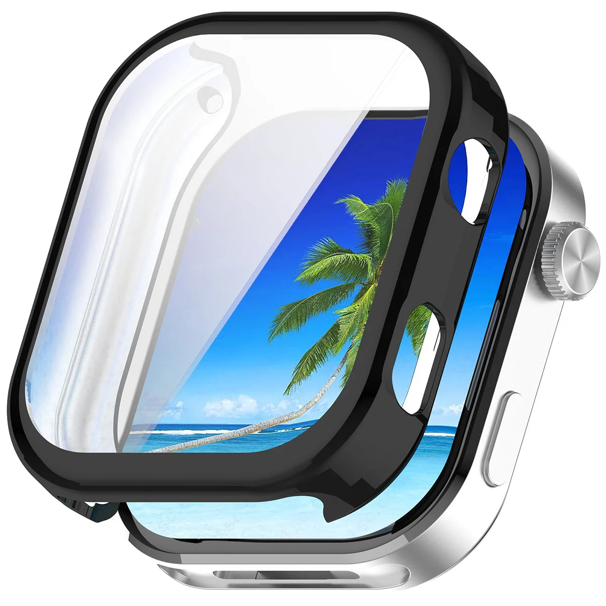 Schutzhülle für Xiaomi Redmi Watch 6, Bizon Case Watch Felipe, Schwarz