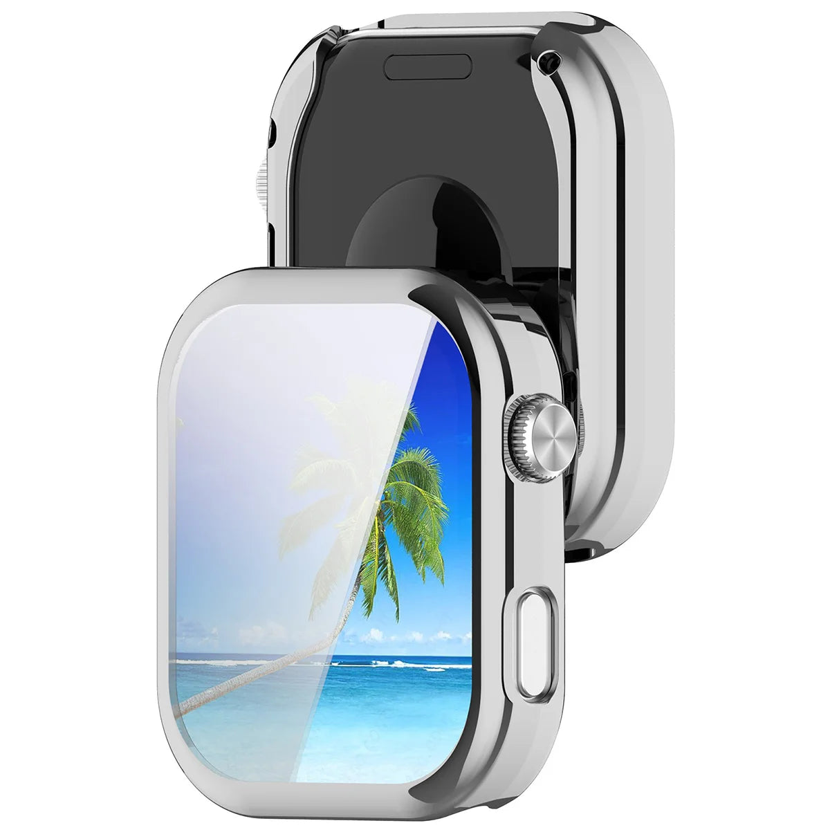 Schutzhülle für Xiaomi Redmi Watch 6, Bizon Case Watch Felipe, Silbern