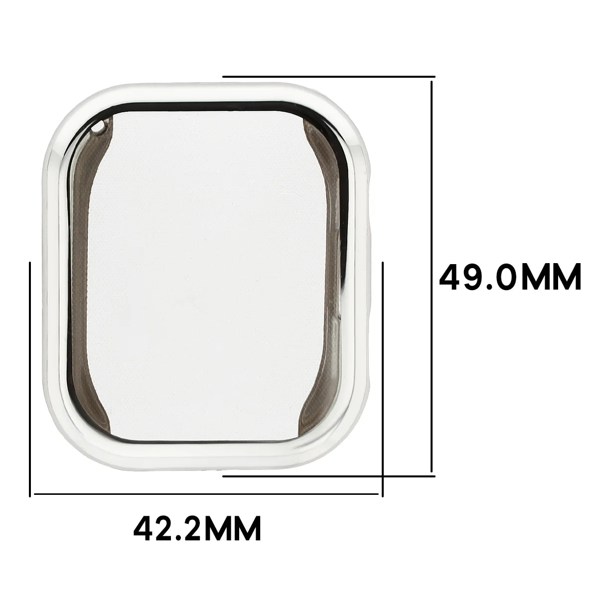 Schutzhülle für Xiaomi Redmi Watch 6, Bizon Case Watch Felipe, Silbern