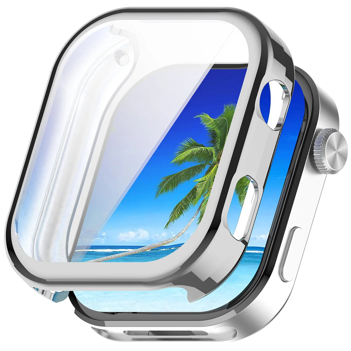 Schutzhülle für Xiaomi Redmi Watch 6, Bizon Case Watch Felipe, Silbern