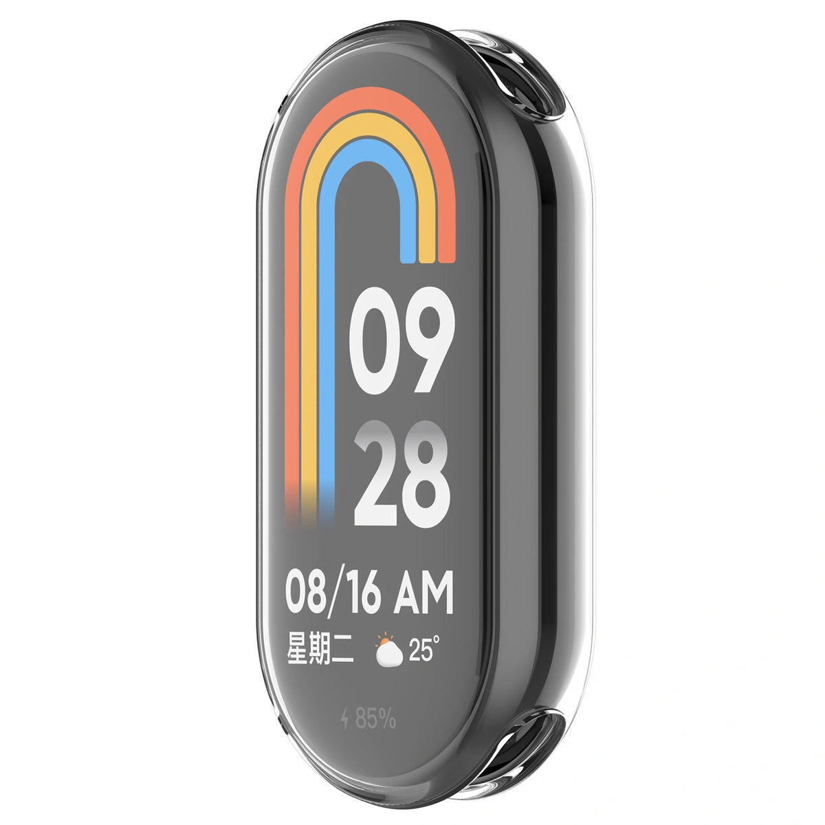 Schutzhülle für Xiaomi Smart Band 10, Bizon Case Watch Felipe, Transparent