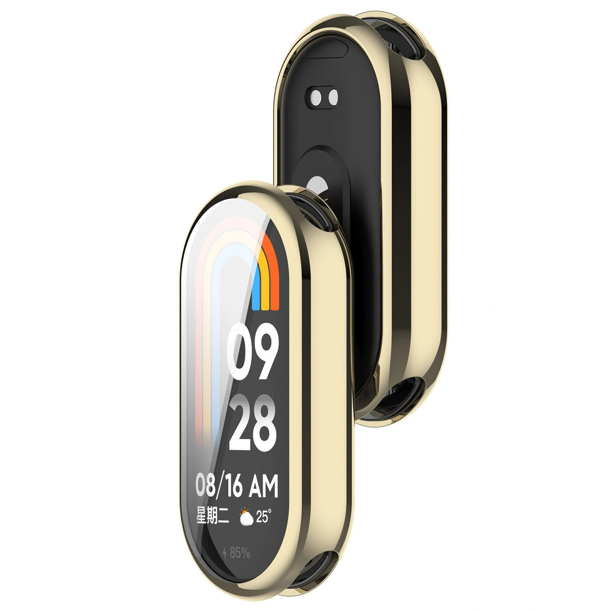 Schutzhülle für Xiaomi Smart Band 10, Bizon Case Watch Felipe, Golden