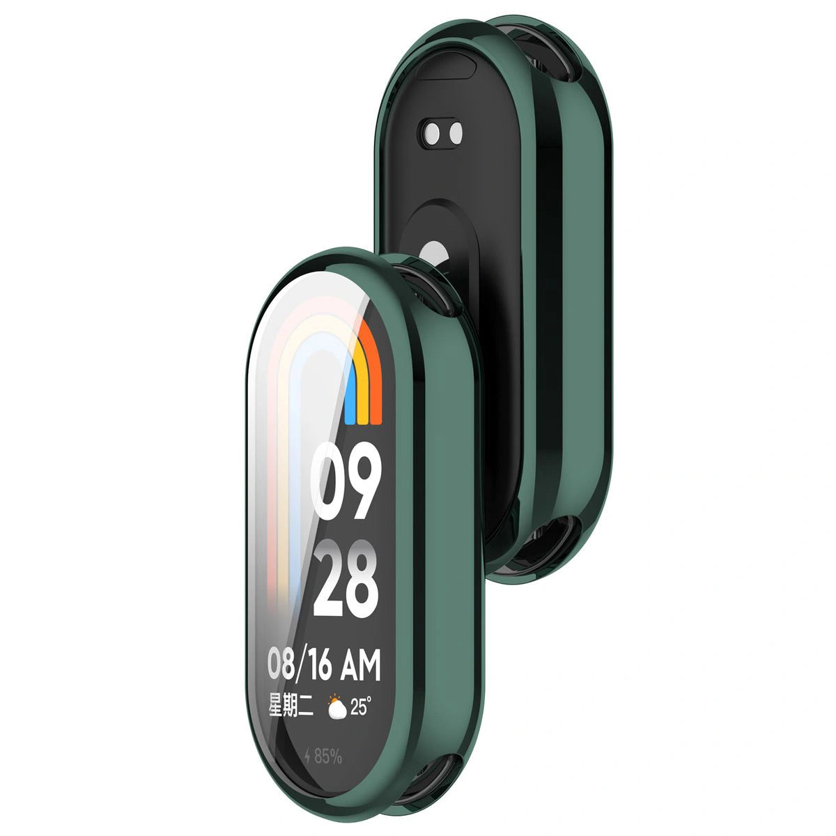 Schutzhülle für Xiaomi Smart Band 10, Bizon Case Watch Felipe, Grün