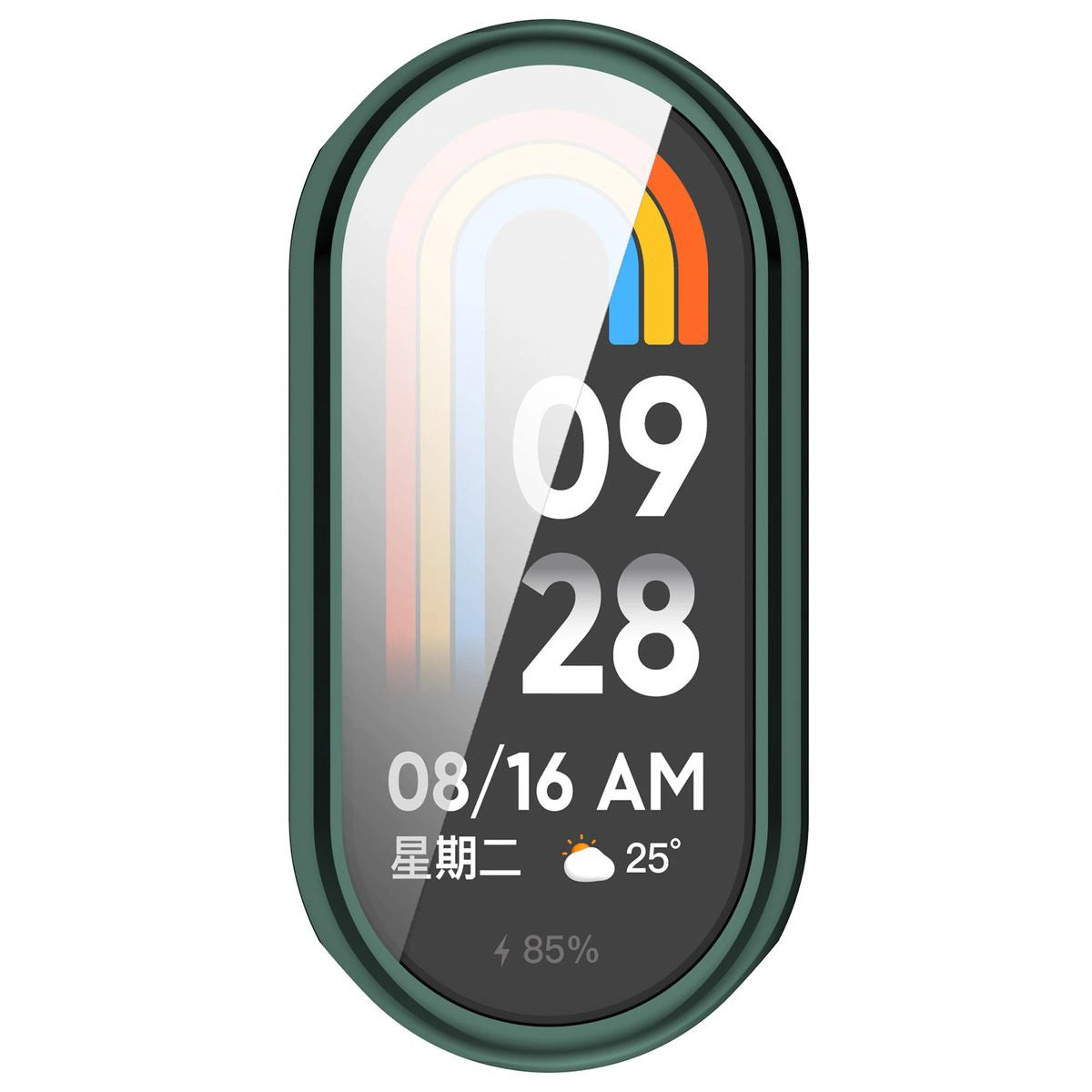 Schutzhülle für Xiaomi Smart Band 10, Bizon Case Watch Felipe, Grün