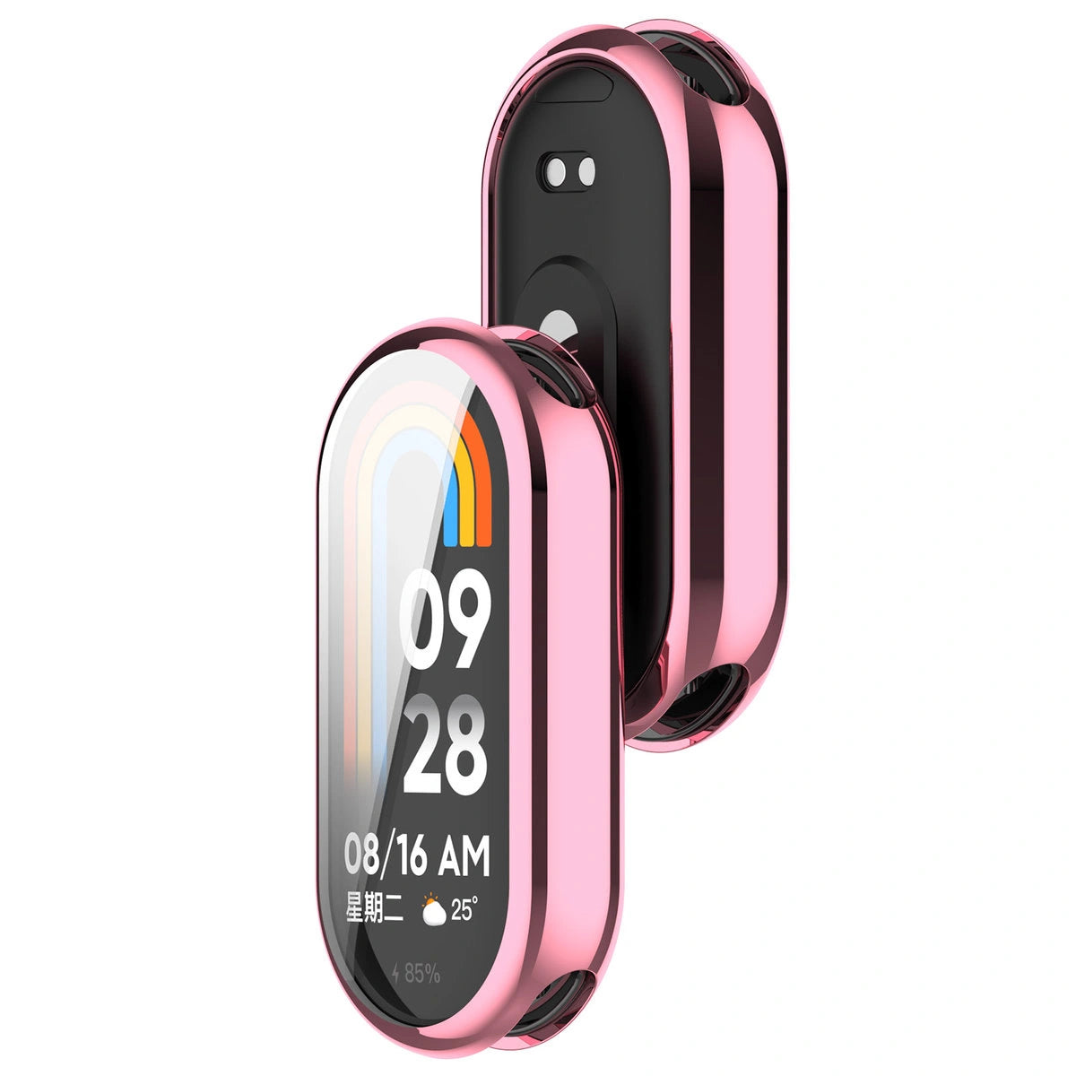 Schutzhülle für Xiaomi Smart Band 10, Bizon Case Watch Felipe, Rosa