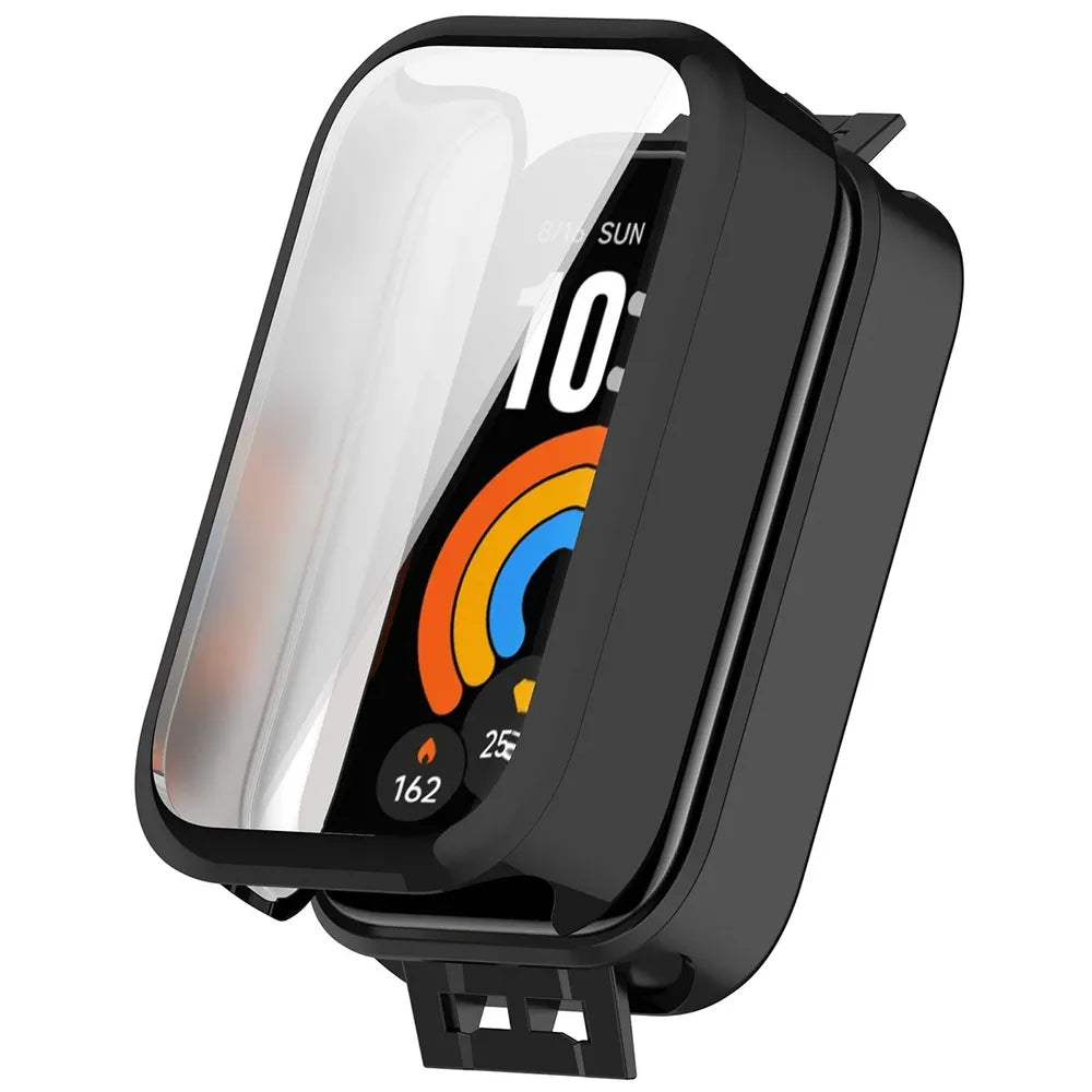 Schutzhülle für Xiaomi Smart Band 11 Active, Bizon Case Watch Felipe, Schwarz (7/8)