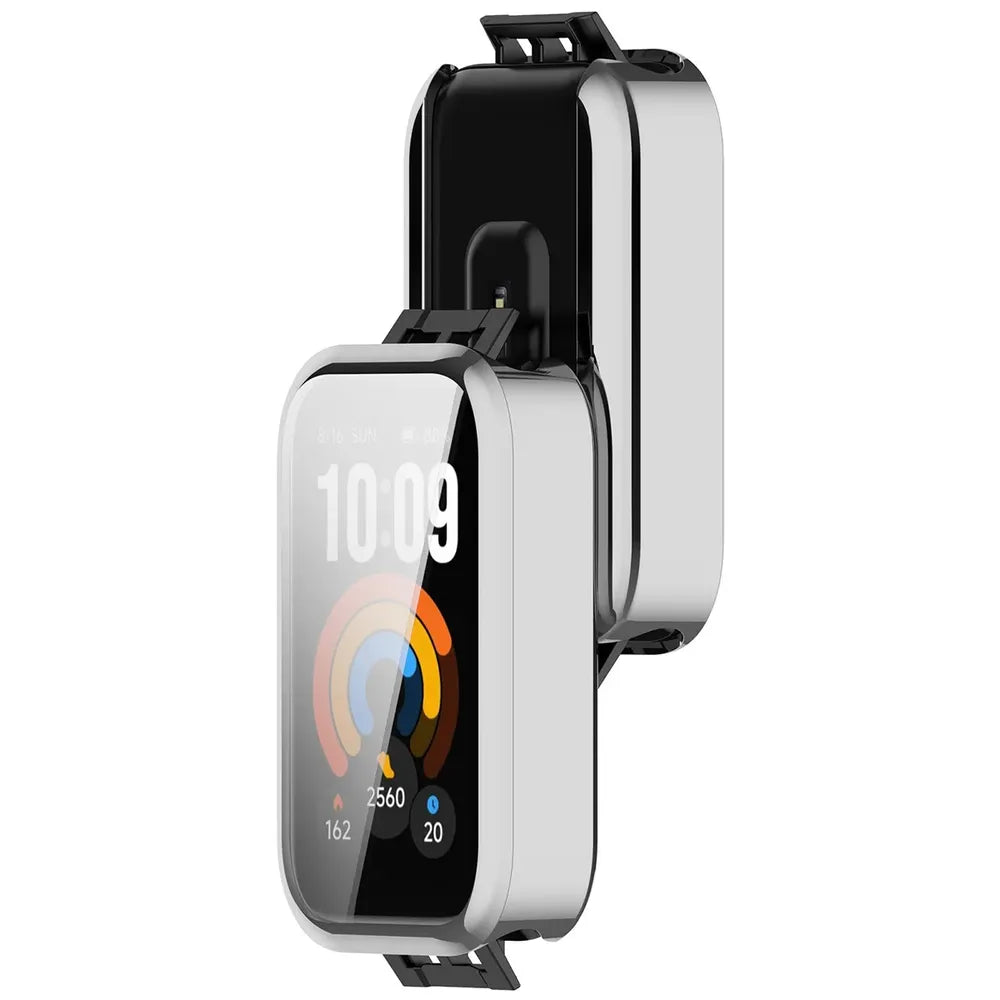 Schutzhülle für Xiaomi Smart Band 11 Active, Bizon Case Watch Felipe, Silbern (1/8)