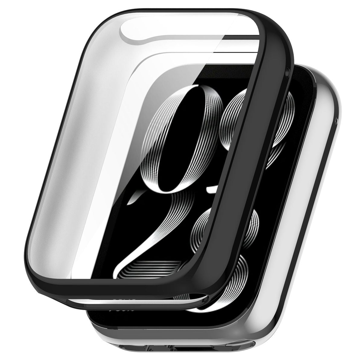 Schutzhülle für Xiaomi Mi Smart Band 9 Pro, Bizon Case Watch Felipe, Schwarz