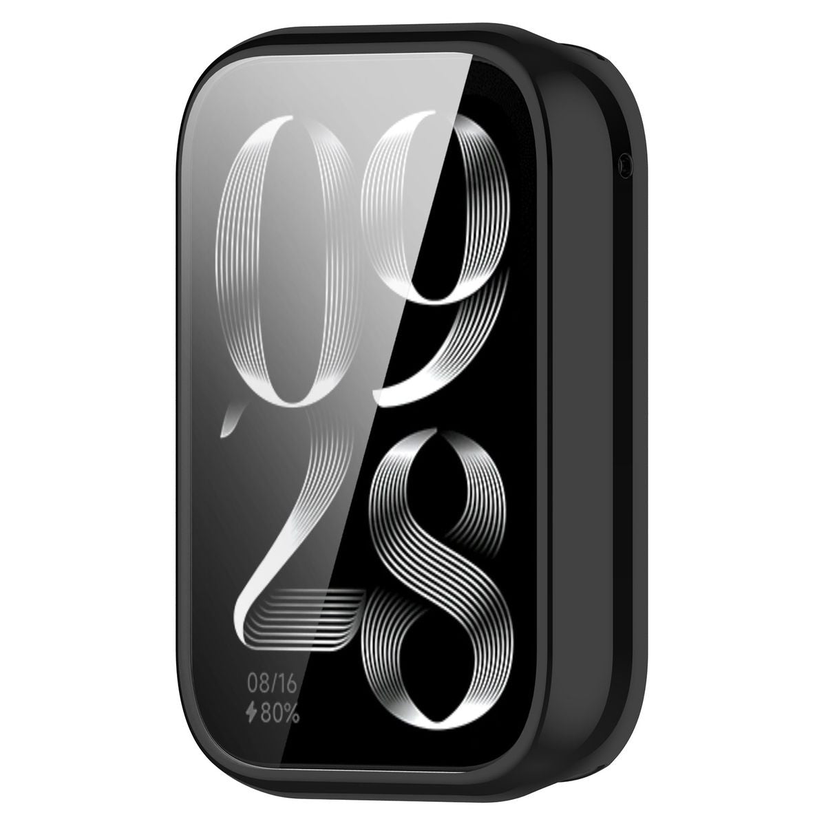 Schutzhülle für Xiaomi Mi Smart Band 9 Pro, Bizon Case Watch Felipe, Schwarz