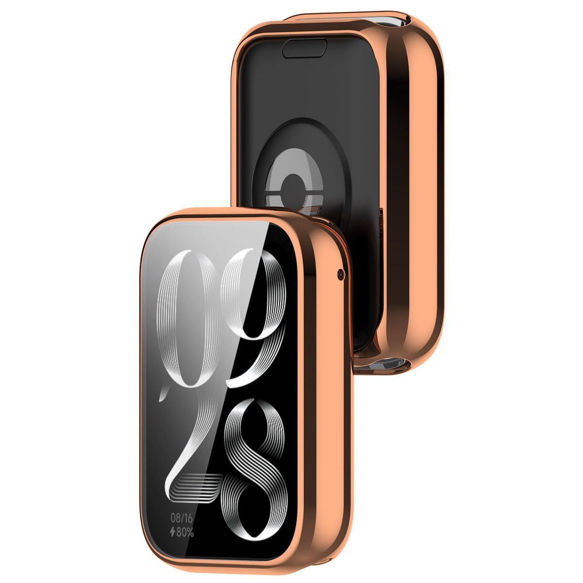Schutzhülle für Xiaomi Mi Smart Band 9 Pro, Bizon Case Watch Felipe, Rosegold
