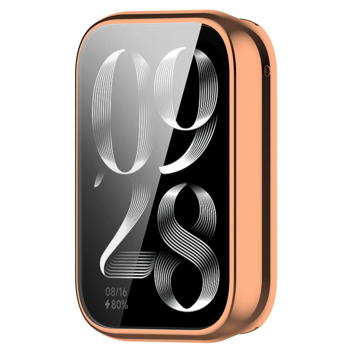 Schutzhülle für Xiaomi Mi Smart Band 9 Pro, Bizon Case Watch Felipe, Rosegold