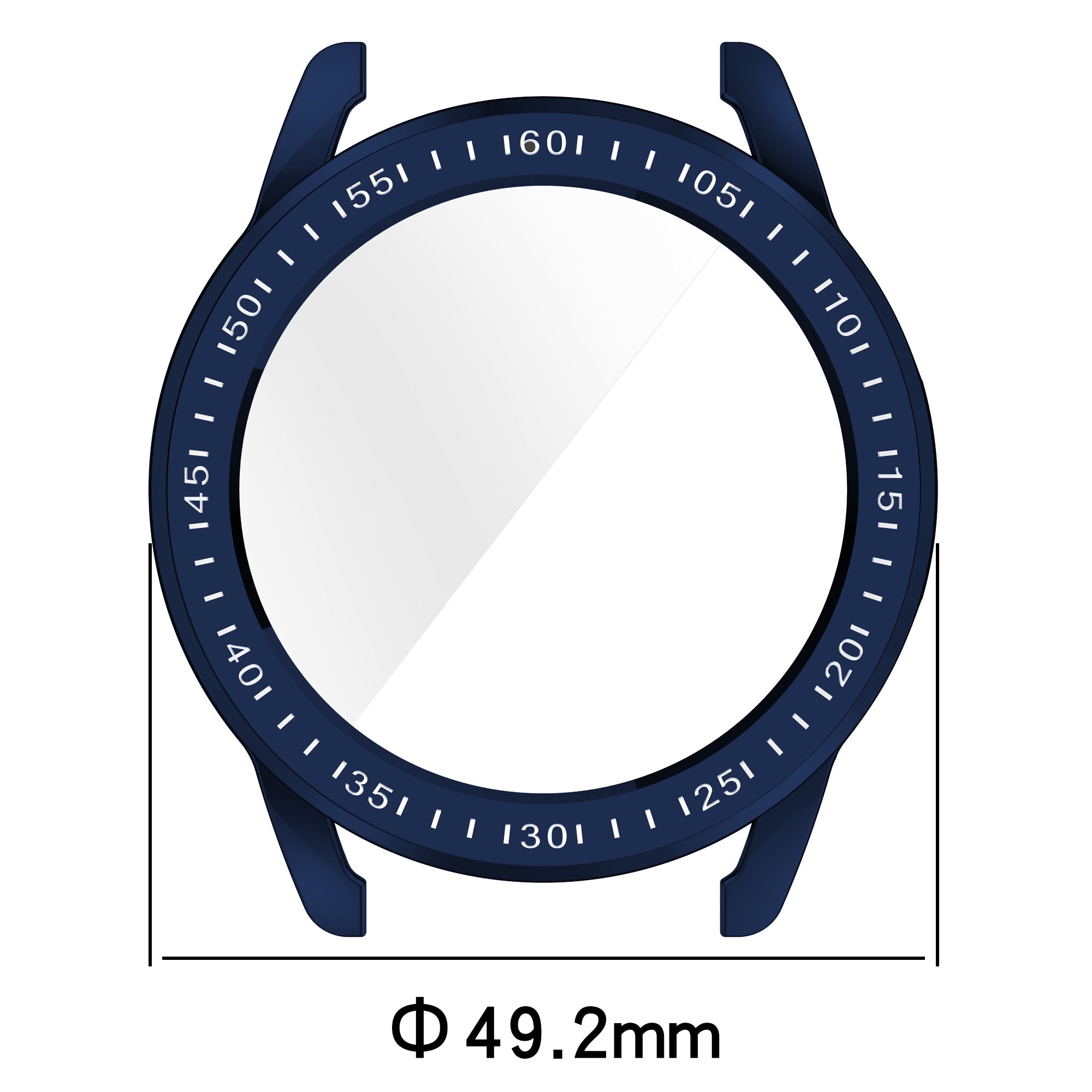 Schutzhülle für Xiaomi Watch S3 47 mm, Bizon Case Watch Felipe, Blau