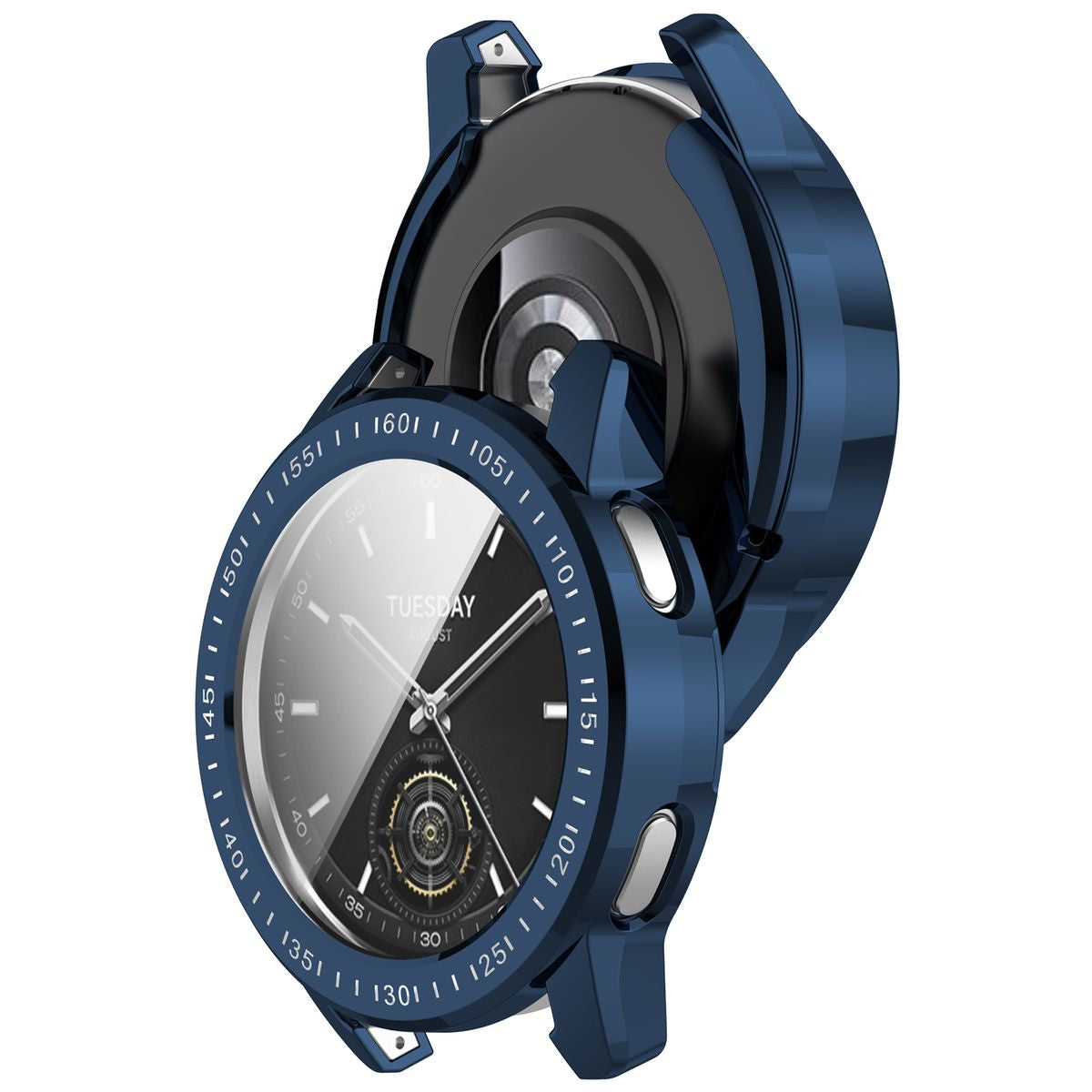 Schutzhülle für Xiaomi Watch S3 47 mm, Bizon Case Watch Felipe, Blau