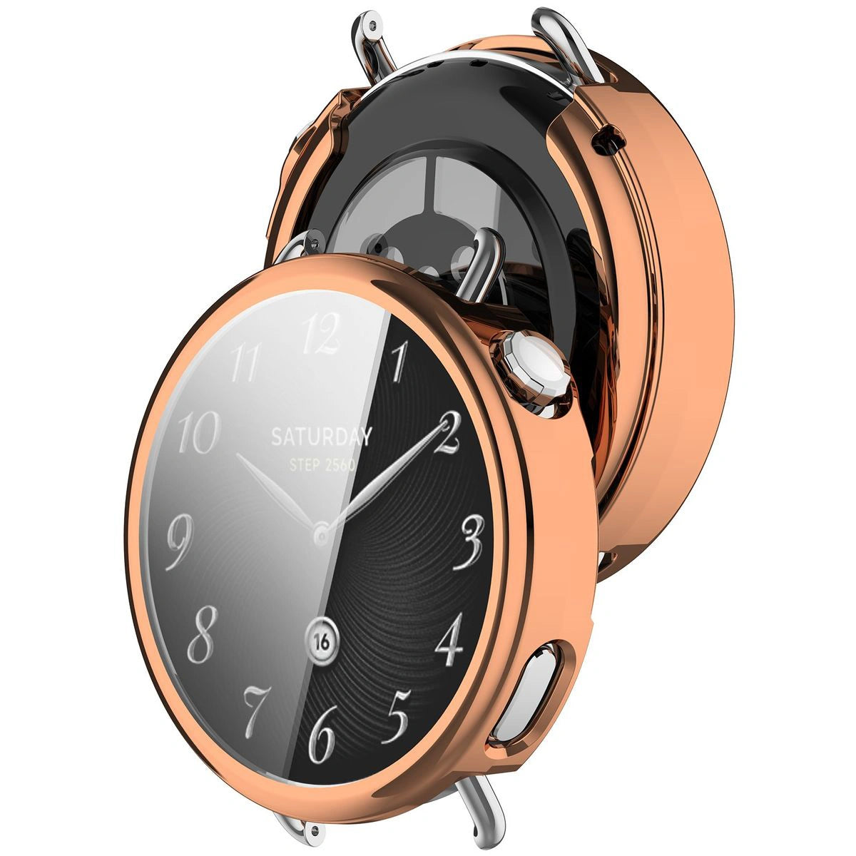 Schutzhülle für Xiaomi Watch S4 41 mm, Bizon Case Watch Felipe, Rosegold