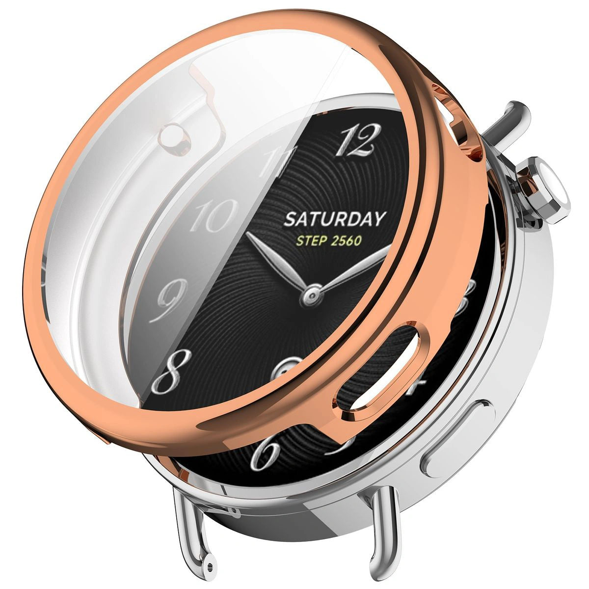 Schutzhülle für Xiaomi Watch S4 41 mm, Bizon Case Watch Felipe, Rosegold