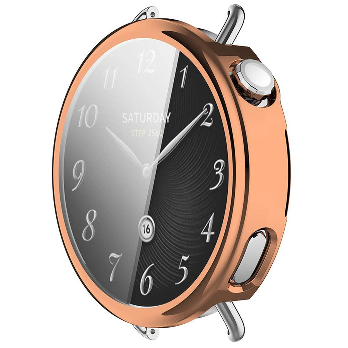 Schutzhülle für Xiaomi Watch S4 41 mm, Bizon Case Watch Felipe, Rosegold