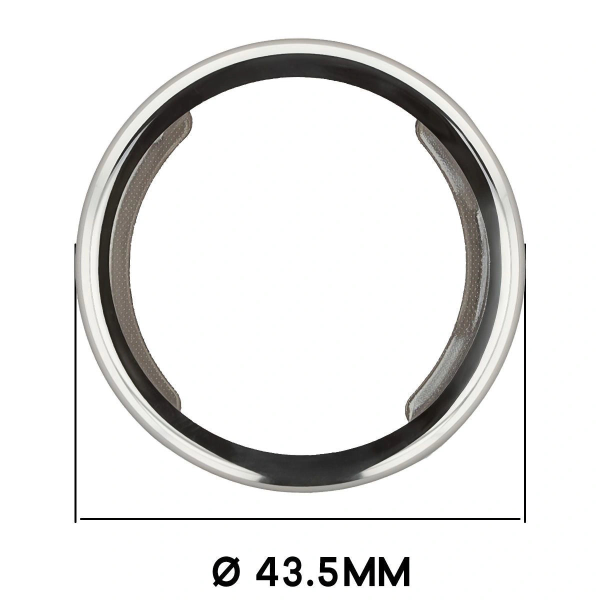 Schutzhülle für Xiaomi Watch S4 41 mm, Bizon Case Watch Felipe, Silbern