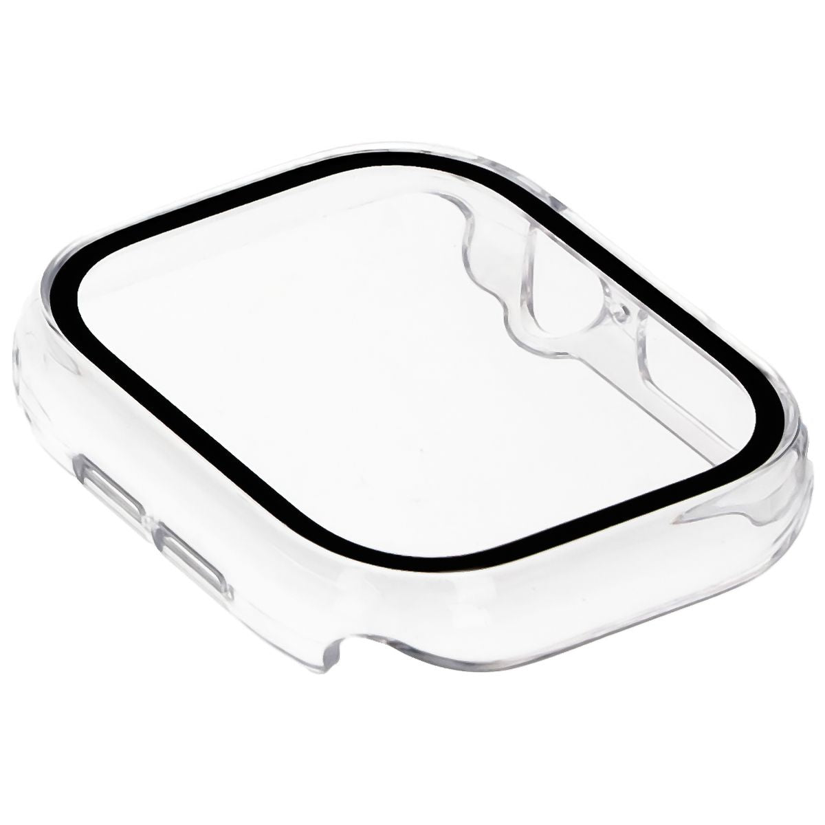 Schutzhülle mit Glas für Apple Watch 11 / 10 42mm, Bizon Case+Glass Watch, Transparent