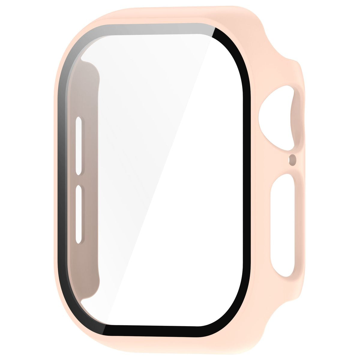 Schutzhülle mit Glas für Apple Watch 11 / 10 42mm, Bizon Case+Glass Watch, Rosa