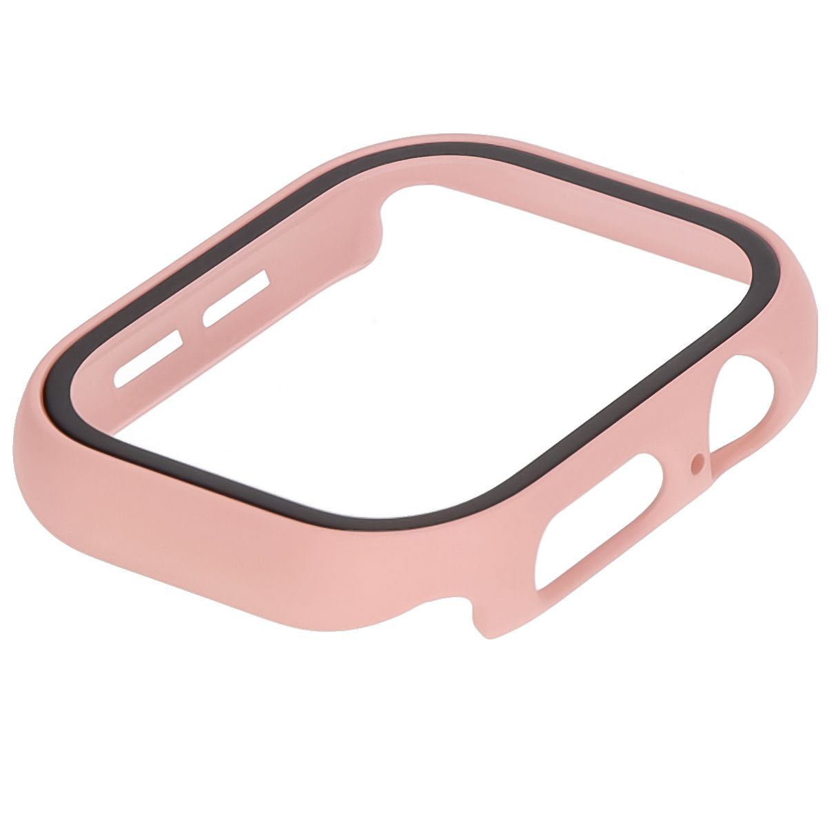 Schutzhülle mit Glas für Apple Watch 11 / 10 42mm, Bizon Case+Glass Watch, Rosa