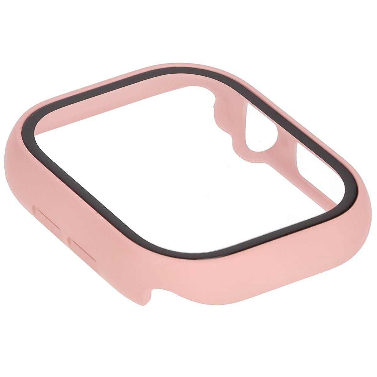 Schutzhülle mit Glas für Apple Watch 11 / 10 42mm, Bizon Case+Glass Watch, Rosa