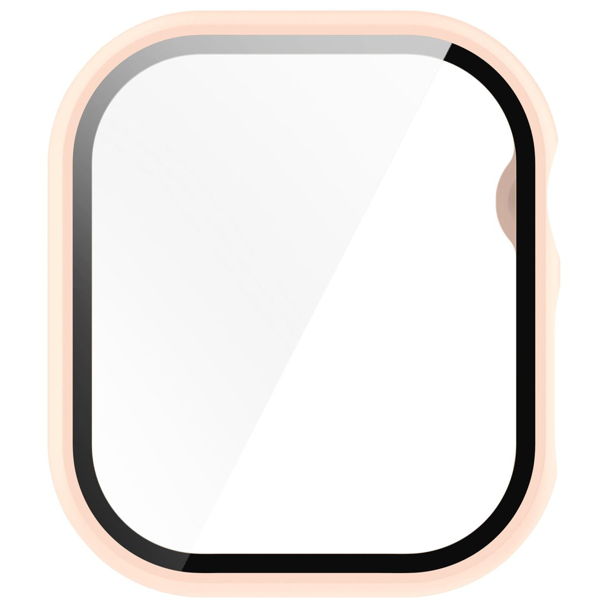 Schutzhülle mit Glas für Apple Watch 11 / 10 42mm, Bizon Case+Glass Watch, Rosa