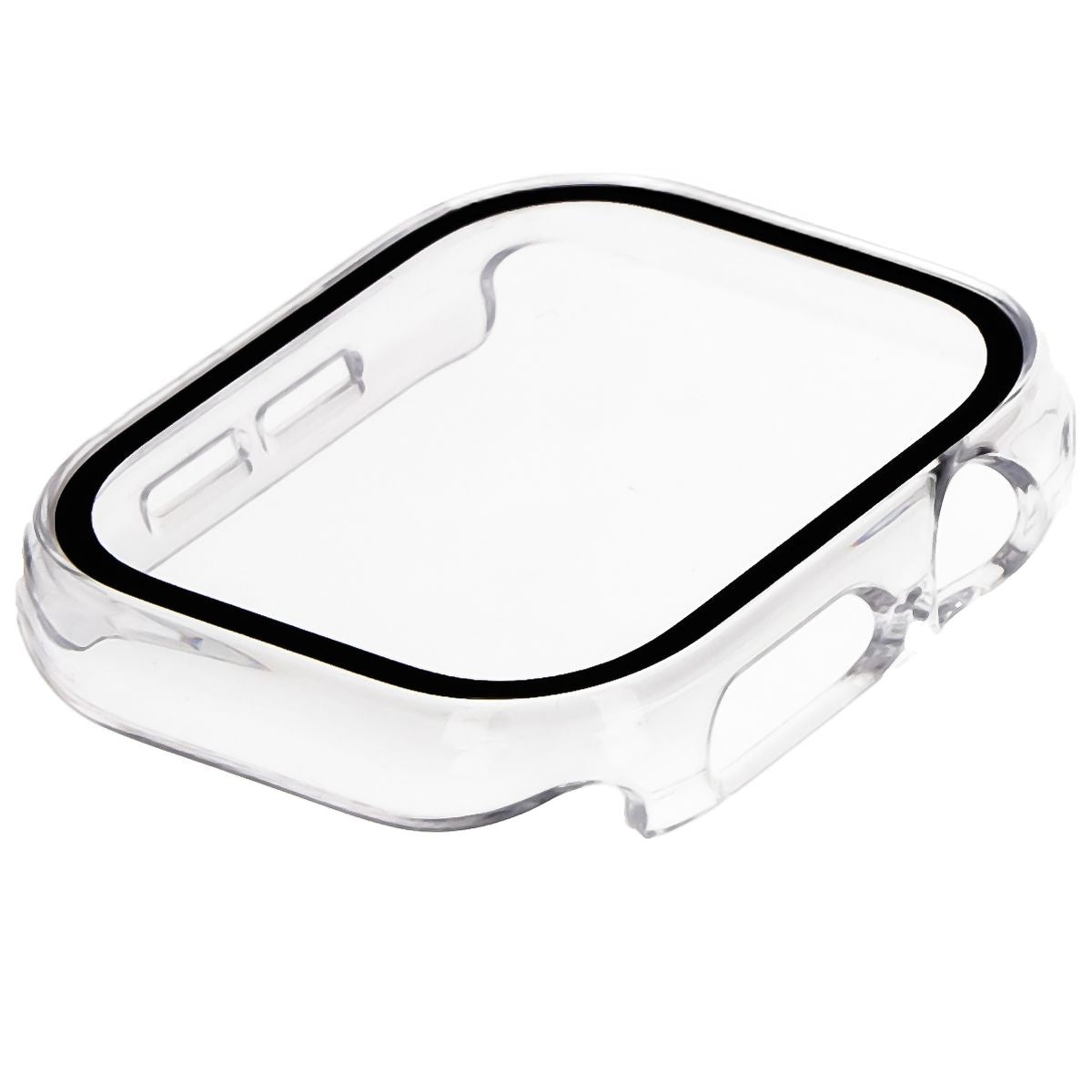 Schutzhülle mit Glas für Apple Watch 11 / 10 (46mm), Bizon Case+Glass Watch, Transparent