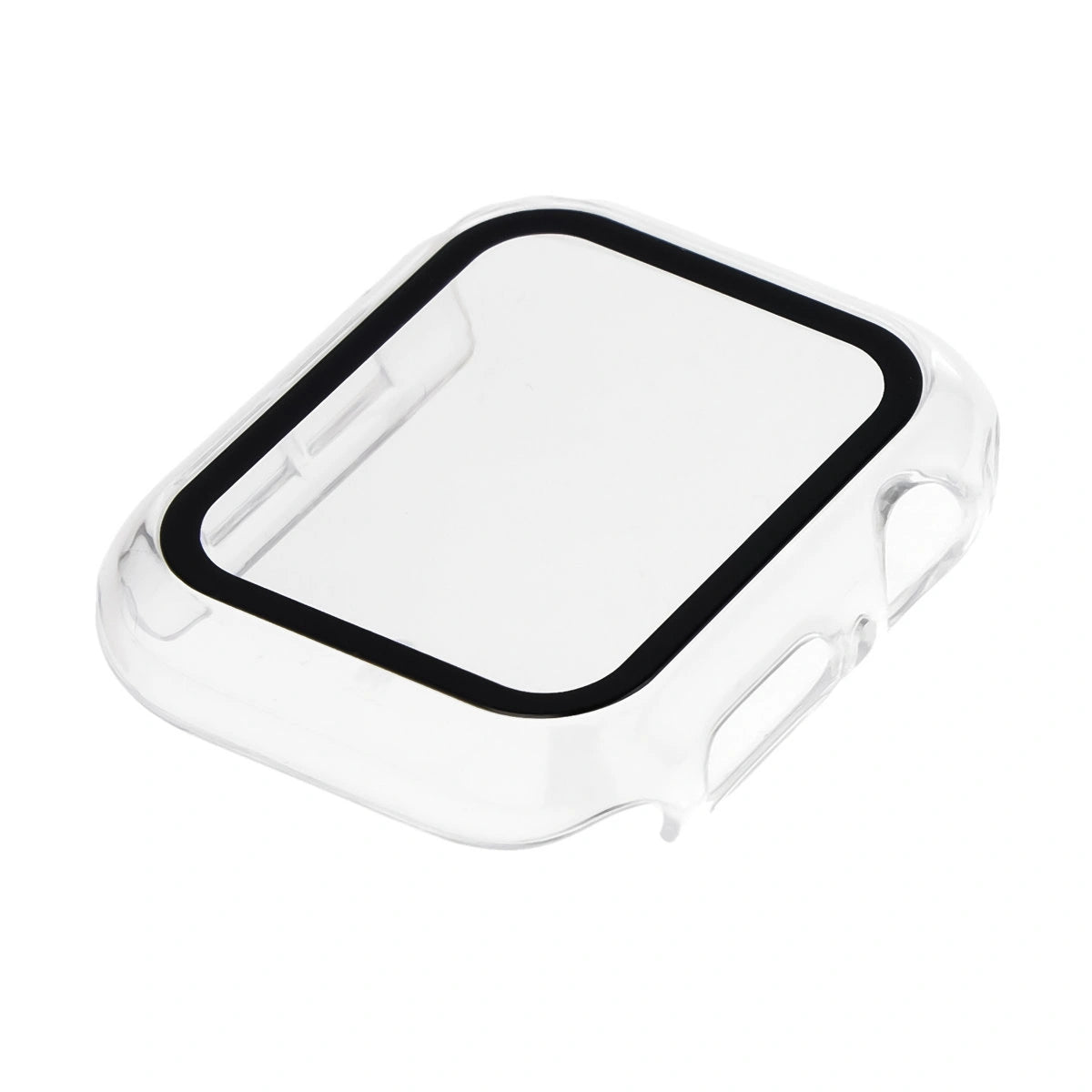 Schutzhülle mit Glas für Apple Watch SE 3 / SE 2 / SE / 6 / 5 / 4 (40 mm), Bizon Case Watch Adamo, Transparent
