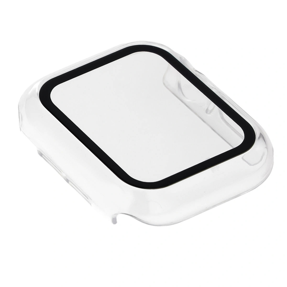 Schutzhülle mit Glas für Apple Watch SE 3 / SE 2 / SE / 6 / 5 / 4 (40 mm), Bizon Case Watch Adamo, Transparent