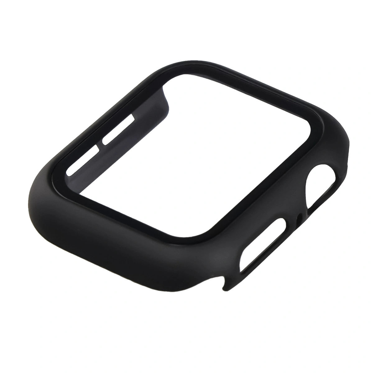 Schutzhülle mit Glas für Apple Watch SE 3 / SE 2 / SE / 6 / 5 / 4 (40 mm), Bizon Case Watch Adamo, mattes Schwarz