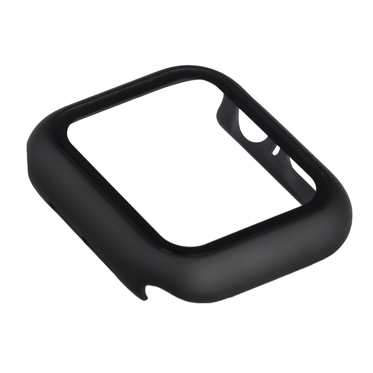 Schutzhülle mit Glas für Apple Watch SE 3 / SE 2 / SE / 6 / 5 / 4 (40 mm), Bizon Case Watch Adamo, mattes Schwarz