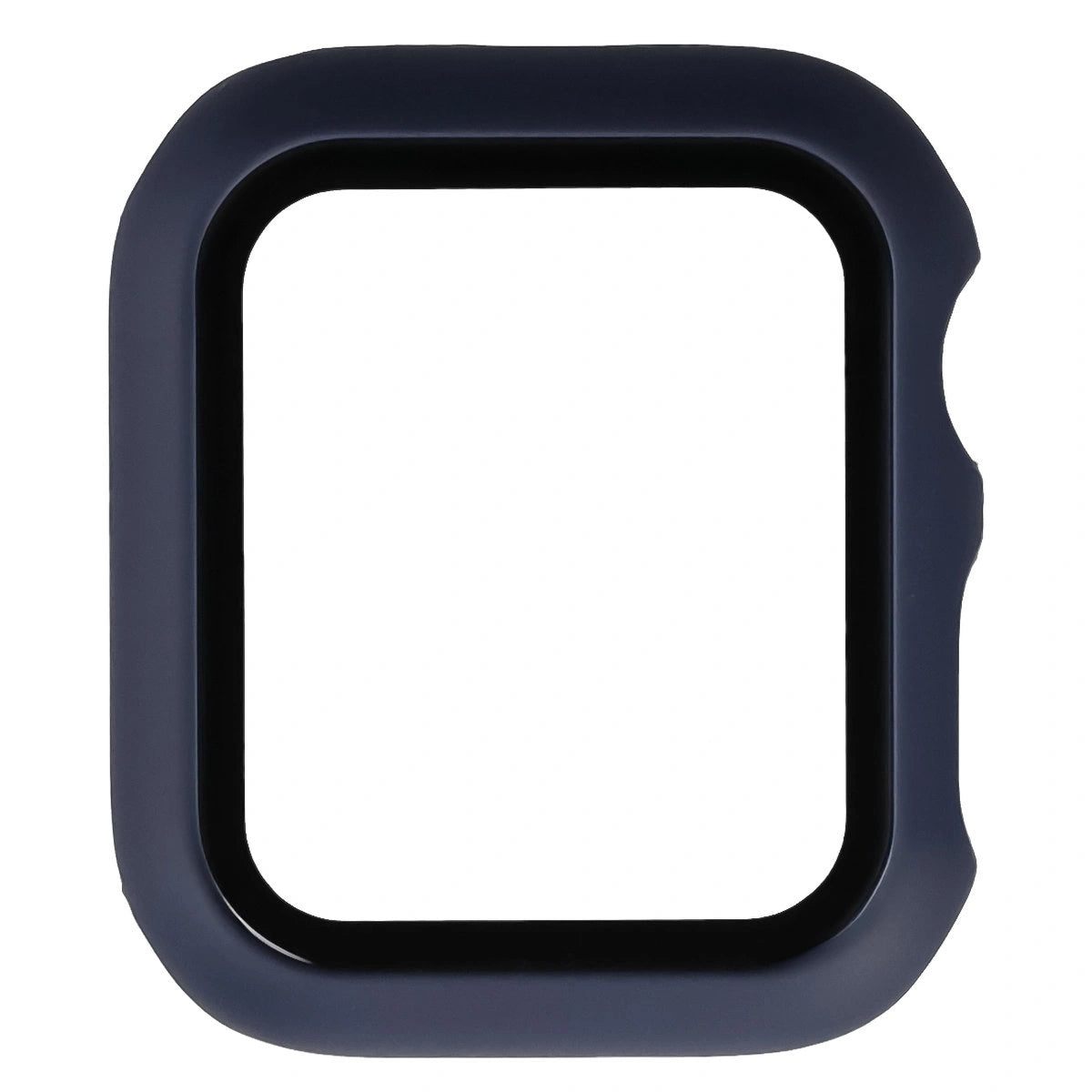 Schutzhülle mit Glas für Apple Watch SE 3 / SE 2 / SE / 6 / 5 / 4 (40 mm), Bizon Case Watch Adamo, mattes Dunkelblau