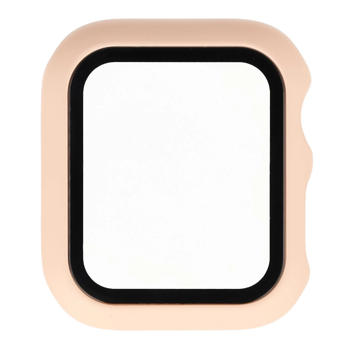 Schutzhülle mit Glas für Apple Watch SE 3 / SE 2 / SE / 6 / 5 / 4 (40 mm), Bizon Case Watch Adamo, mattes Rosa