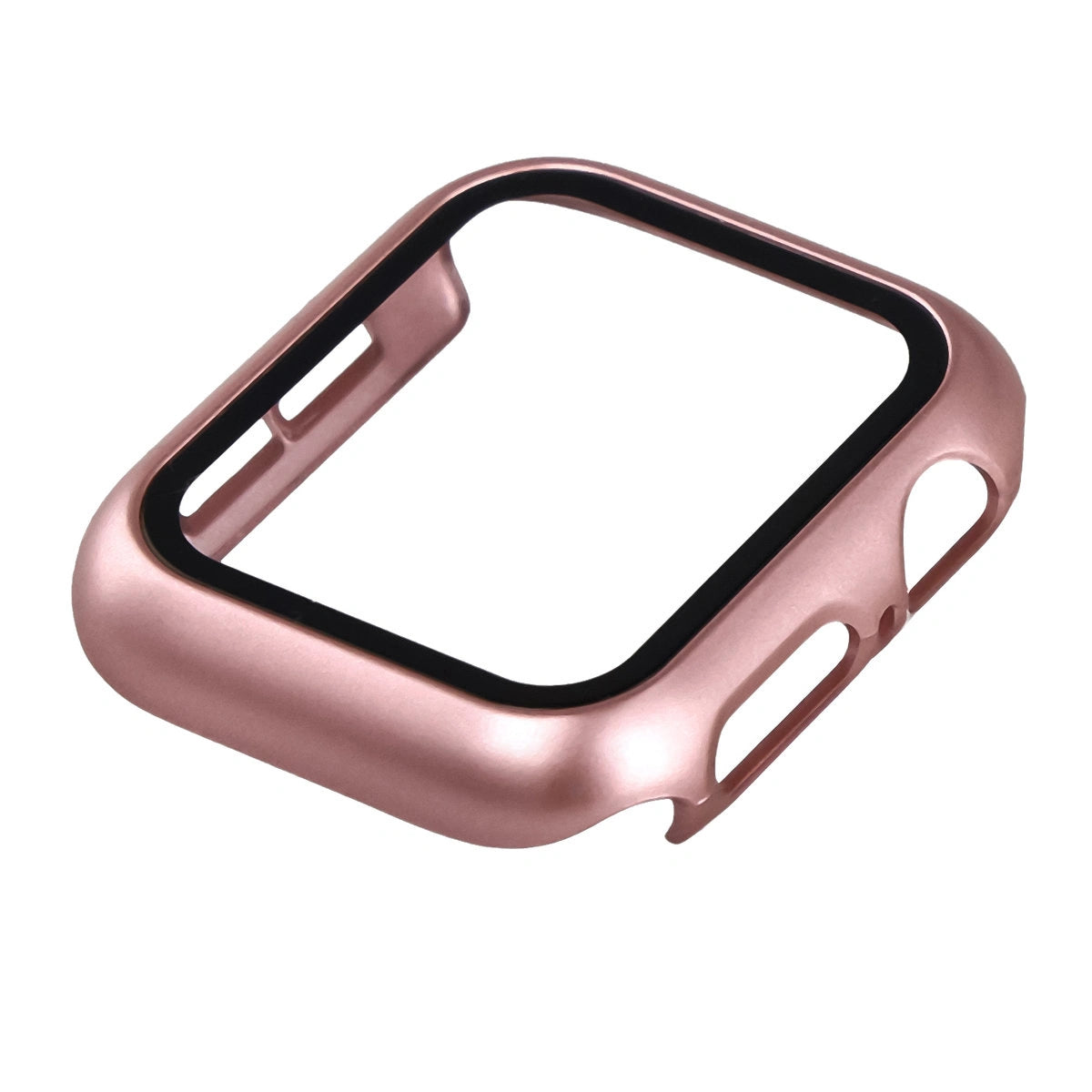 Schutzhülle mit Glas für Apple Watch SE 3 / SE 2 / SE / 6 / 5 / 4 (40 mm), Bizon Case+Glass Watch, Rosegold