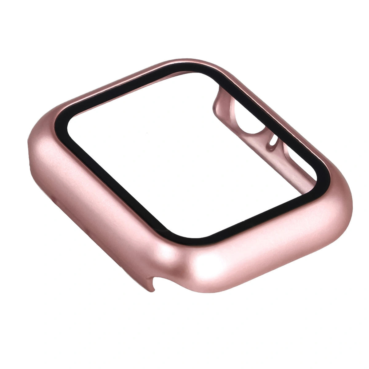 Schutzhülle mit Glas für Apple Watch SE 3 / SE 2 / SE / 6 / 5 / 4 (40 mm), Bizon Case+Glass Watch, Rosegold