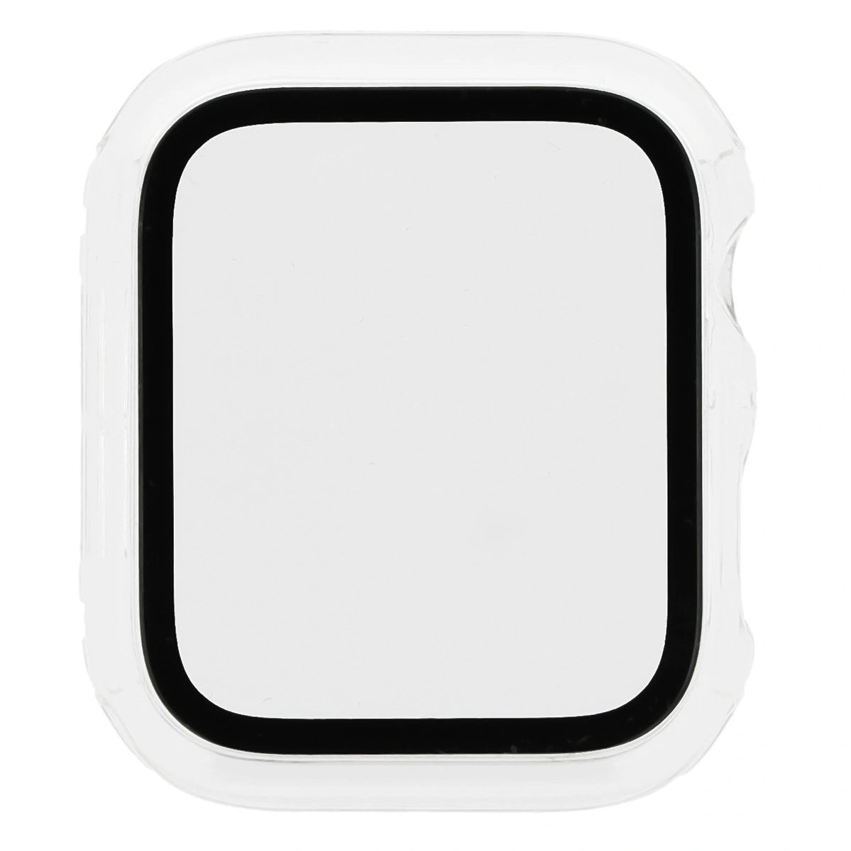 Schutzhülle mit Glas für Apple Watch SE 3 / SE 2 / SE / 6 / 5 / 4 (44 mm), Bizon Case Watch Adamo, Transparent