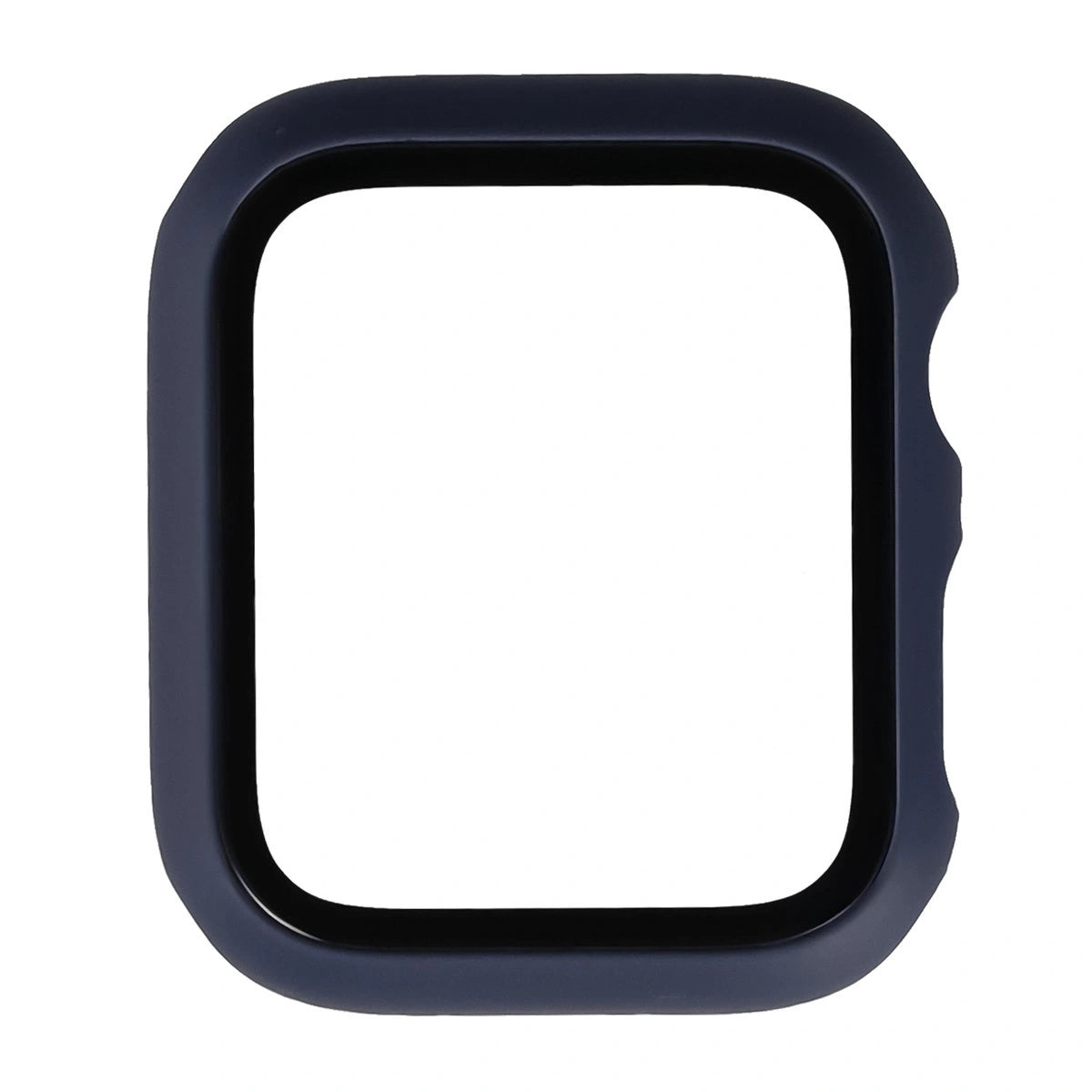 Schutzhülle mit Glas für Apple Watch SE 3 / SE 2 / SE / 6 / 5 / 4 (44 mm), Bizon Case Watch Adamo, Mattes Dunkelblau