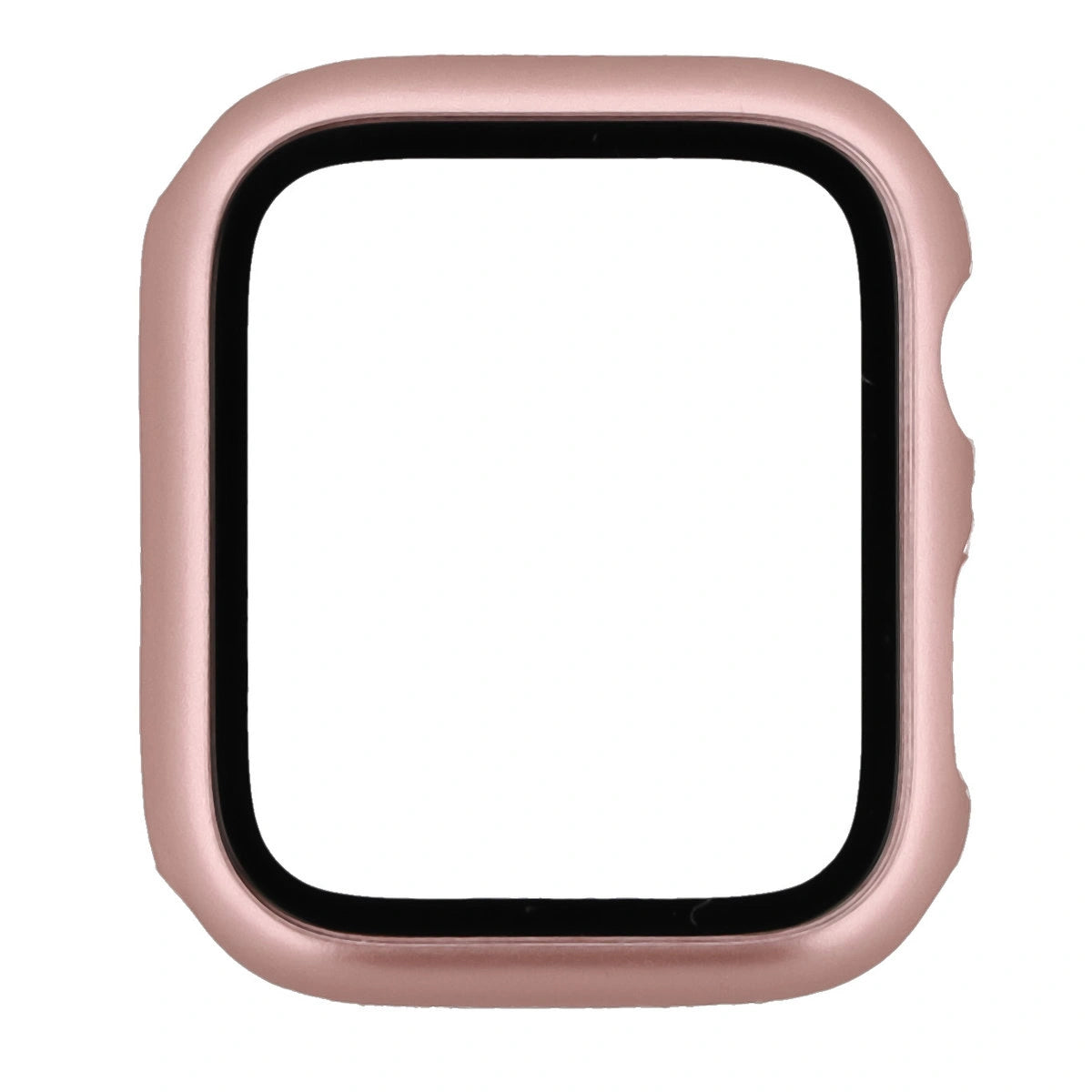 Schutzhülle mit Glas für Apple Watch SE 3 / SE 2 / SE / 6 / 5 / 4 (44 mm), Bizon Case Watch Adamo, Satin Rosa