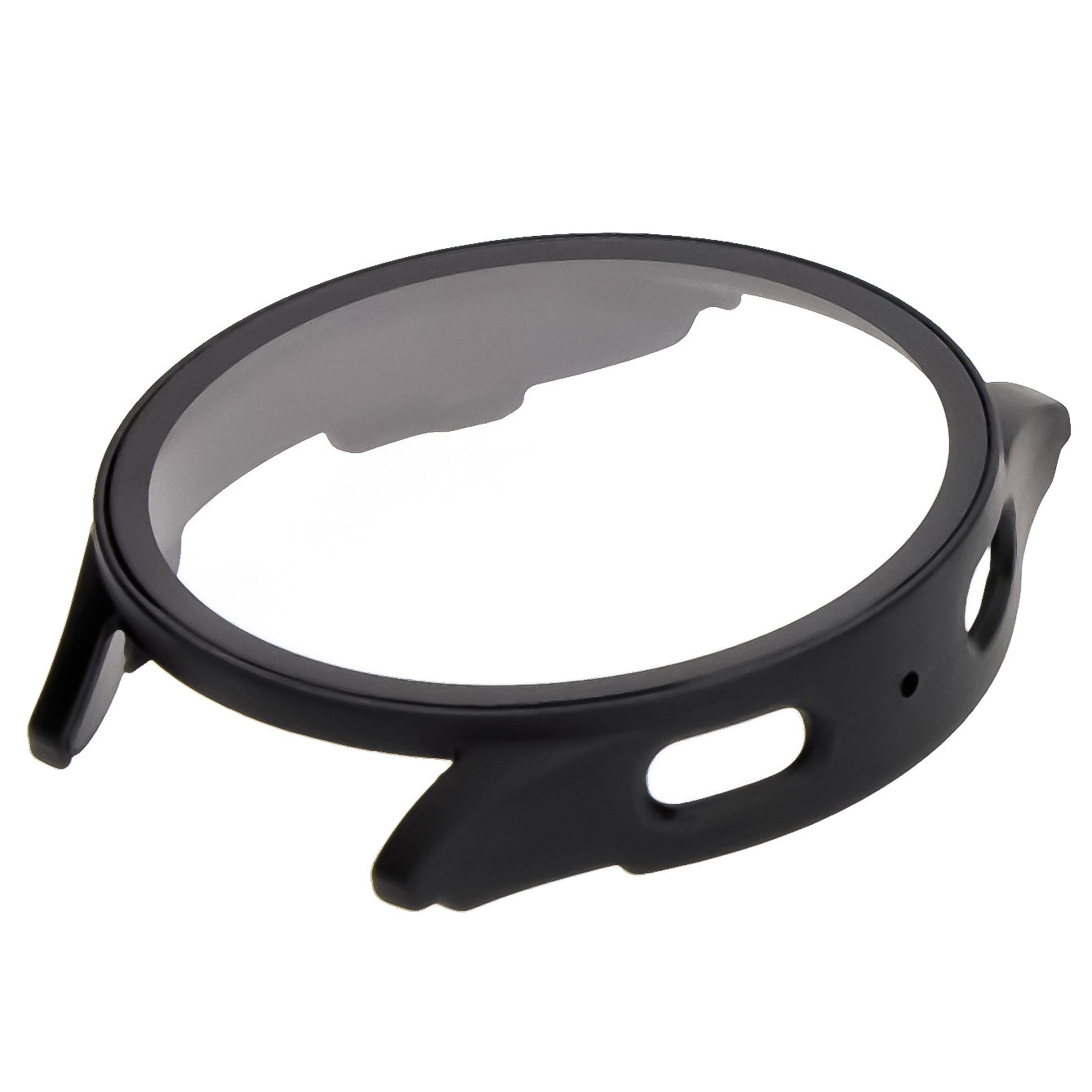 Schutzhülle mit Glas für Galaxy Watch 7 40 mm, Bizon Case+Glass Watch, mattes Schwarz