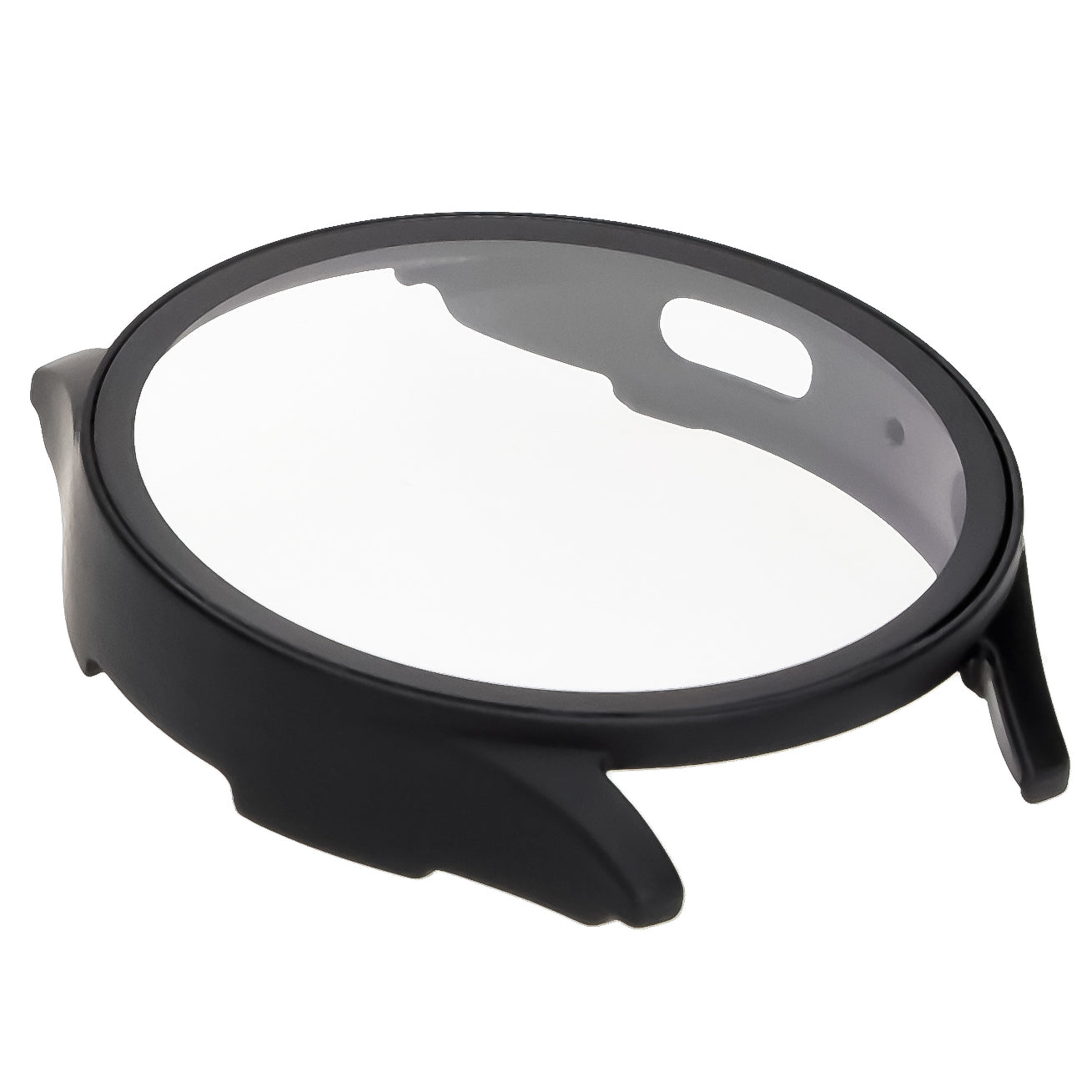 Schutzhülle mit Glas für Galaxy Watch 7 40 mm, Bizon Case+Glass Watch, mattes Schwarz
