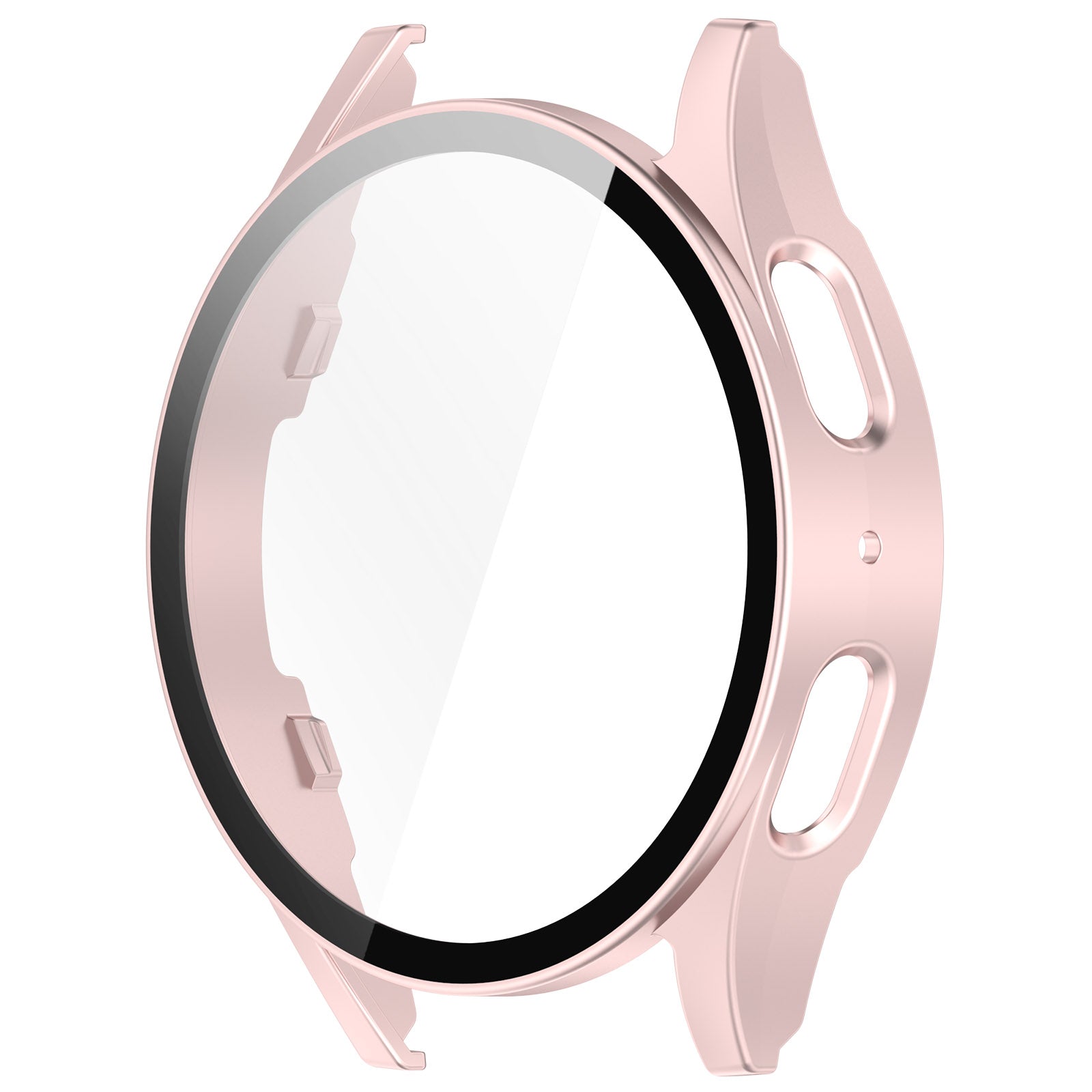 Schutzhülle mit Glas für Galaxy Watch 7 40 mm, Bizon Case+Glass Watch, Satinrosa