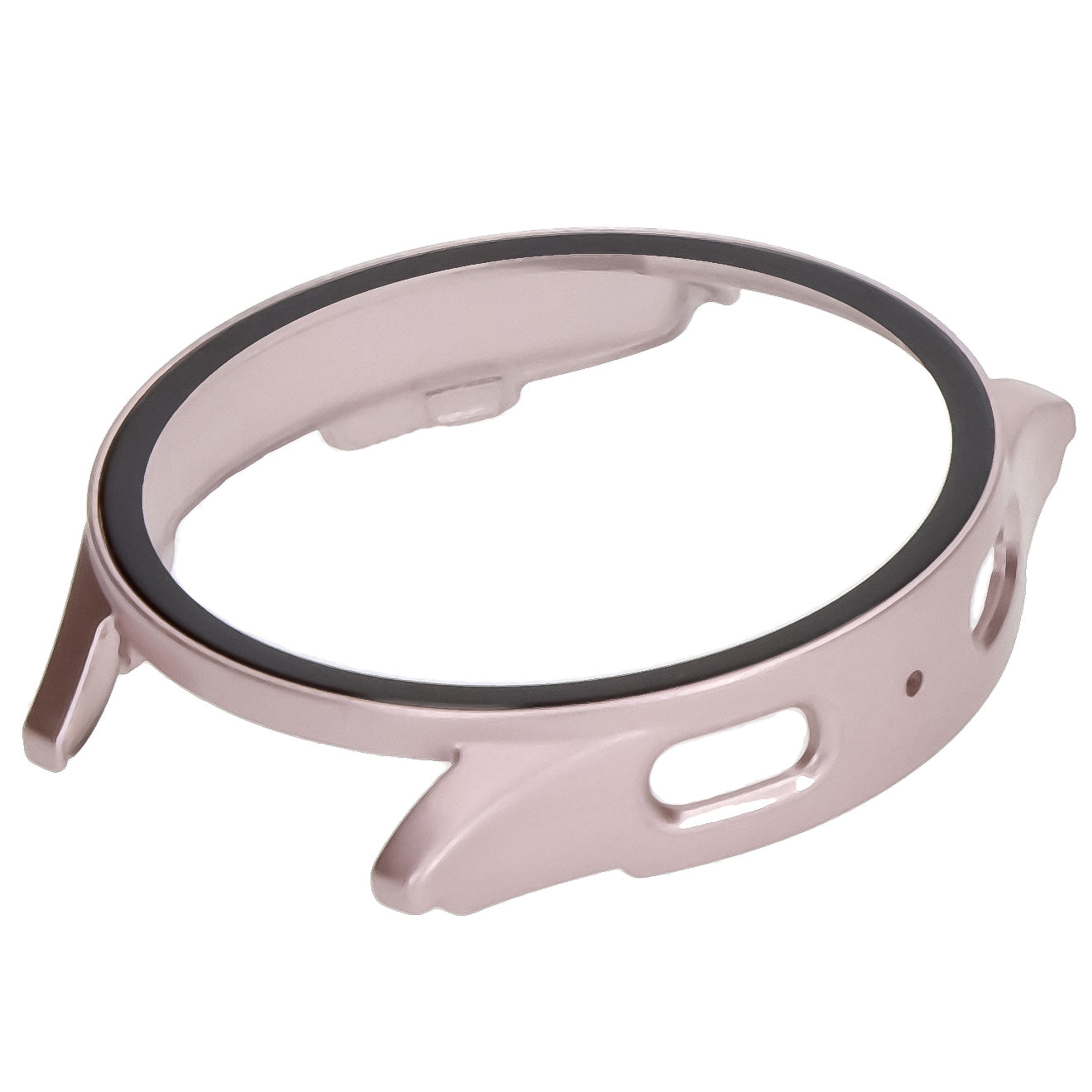 Schutzhülle mit Glas für Galaxy Watch 7 40 mm, Bizon Case+Glass Watch, Satinrosa